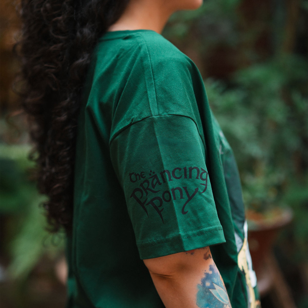 Imagen del producto El Señor de los Anillos - Camiseta verde logo El Poney Pisador