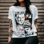 Imagen del producto Star Trek - Camiseta retro Warp 1 blanca