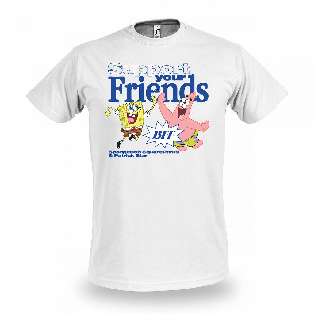 Imagen del producto Camiseta SpongeBob y Patrick Support Your Friends