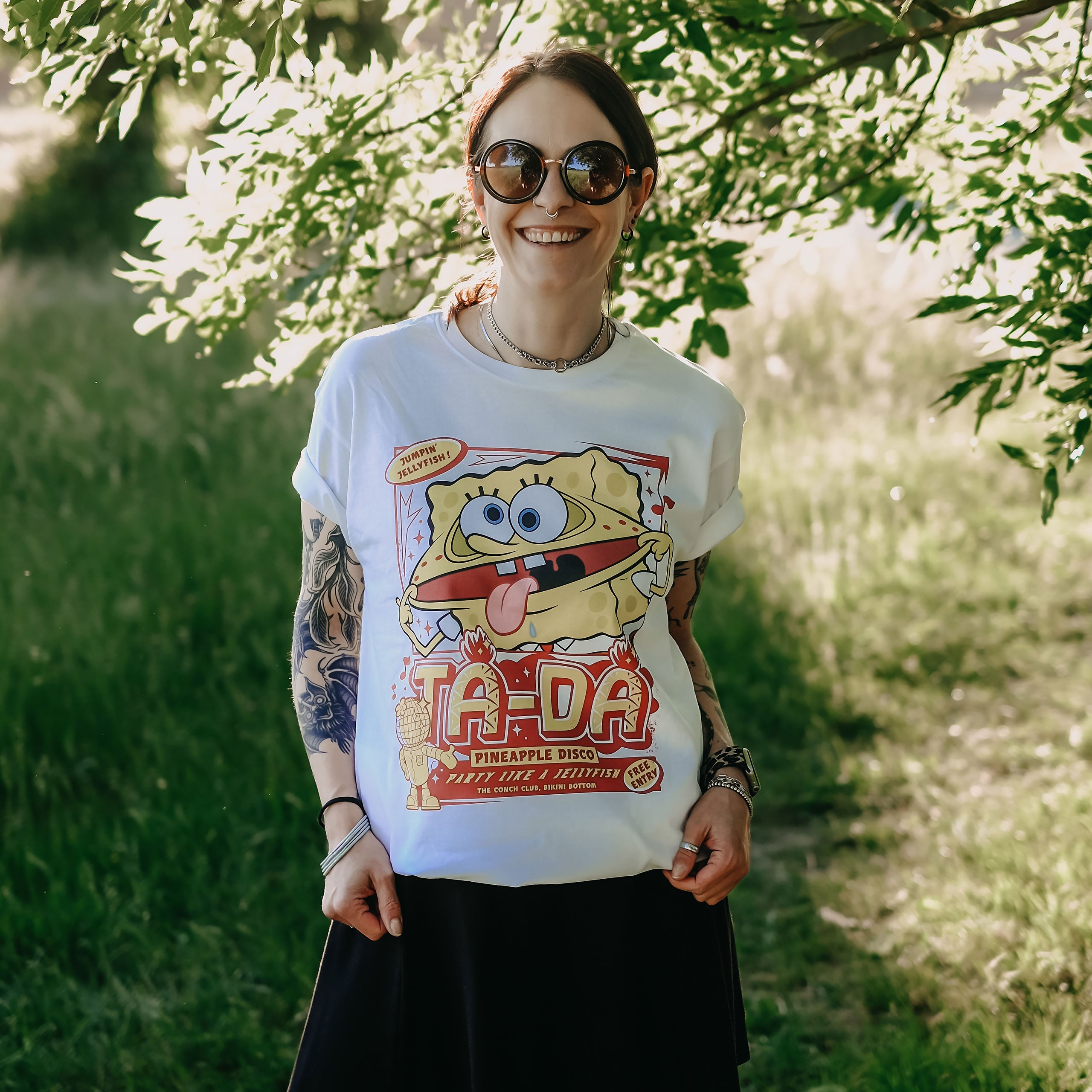 Imagen del producto Bob Esponja - Party Like a Jellyfish camiseta blanca
