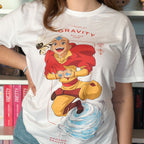 Imagen del producto Avatar – Camiseta Aang Laugh at Gravity blanca