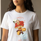 Imagen del producto Avatar – Camiseta Aang Laugh at Gravity blanca
