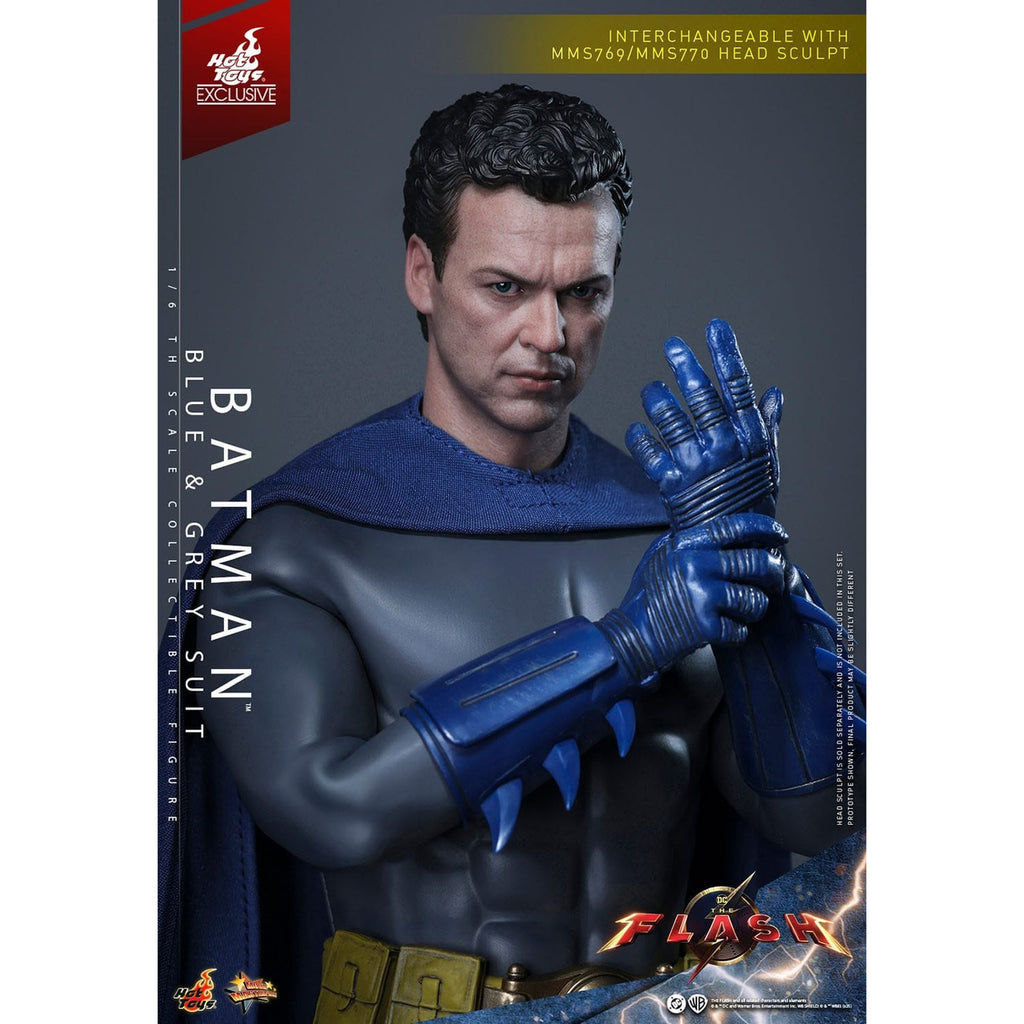 Imagen del producto The Flash - Figura de Acción Batman Masterpiece 1:6 Traje Azul y Gris Edición Limitada