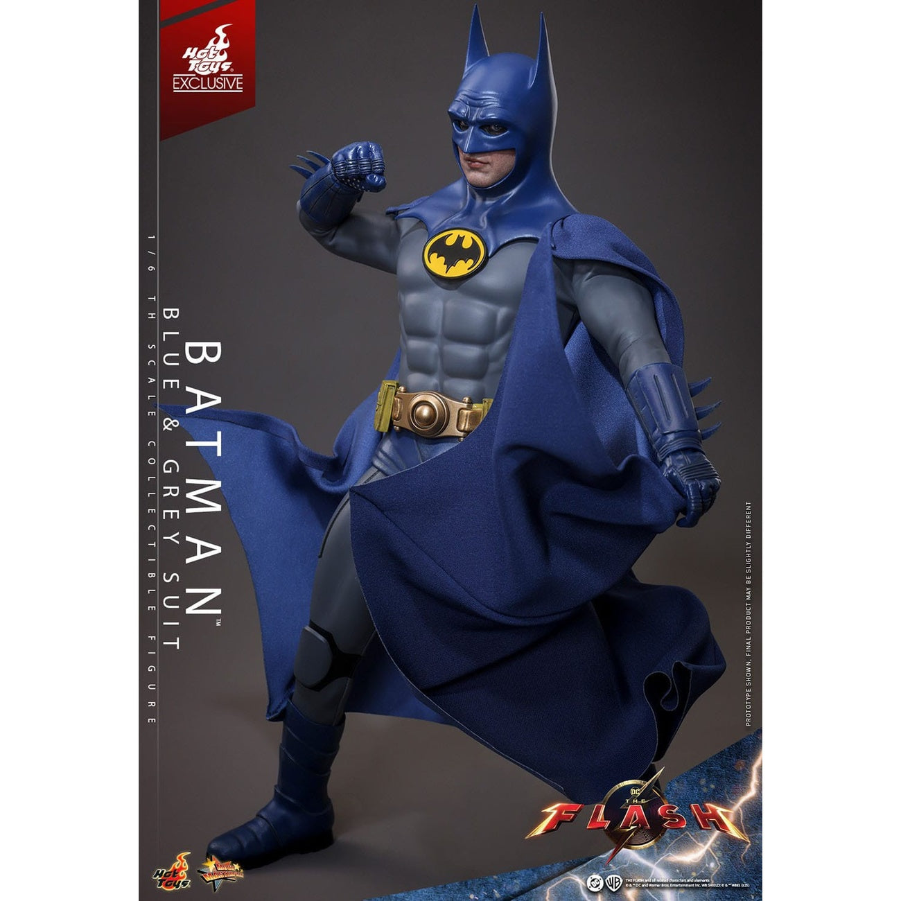 Imagen del producto The Flash - Figura de Acción Batman Masterpiece 1:6 Traje Azul y Gris Edición Limitada