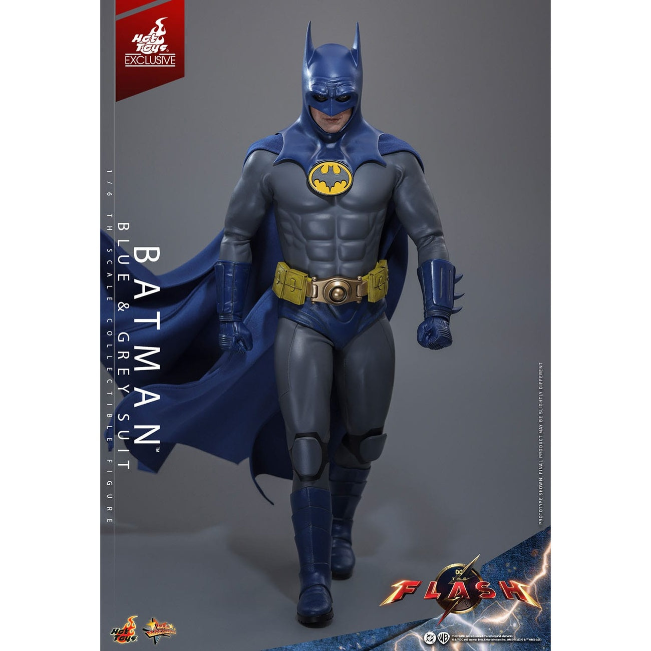 Imagen del producto The Flash - Figura de Acción Batman Masterpiece 1:6 Traje Azul y Gris Edición Limitada