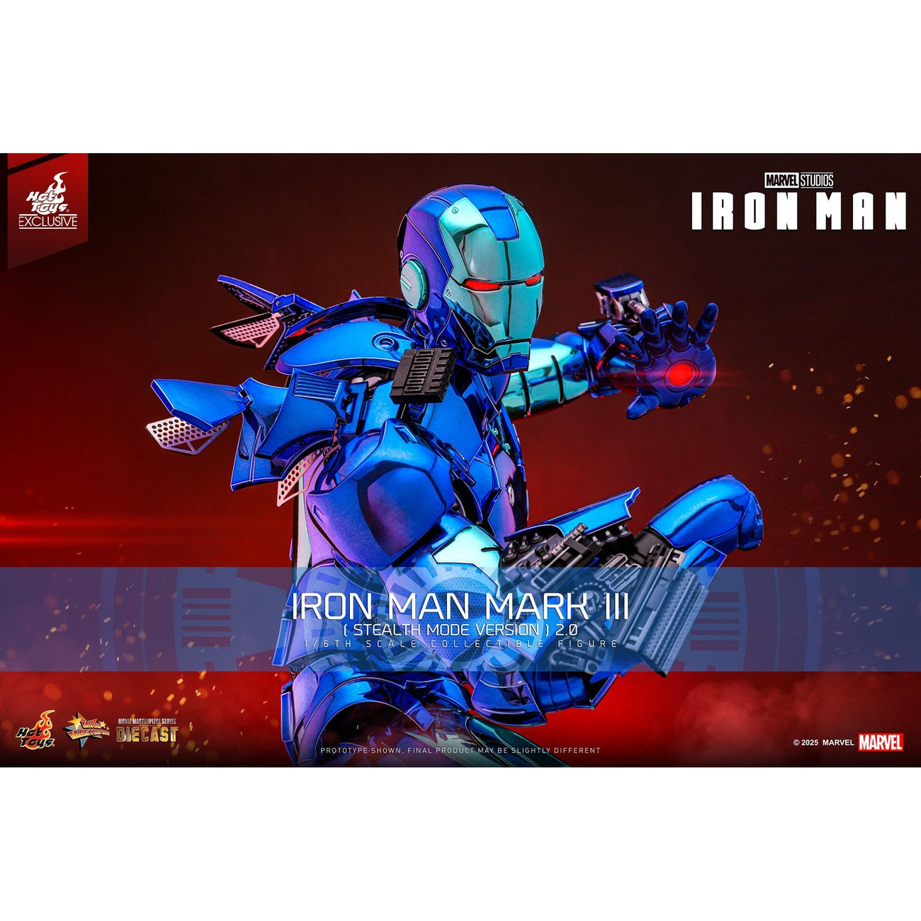 Imagen del producto Iron Man - Figura de acción Iron Man Mark III Masterpiece 1:6 Versión Stealth Mode Exclusiva
