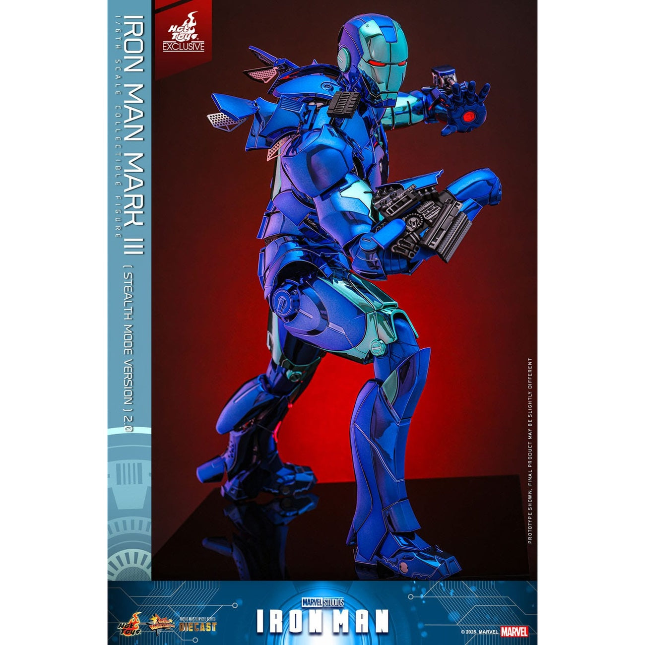 Imagen del producto Iron Man - Figura de acción Iron Man Mark III Masterpiece 1:6 Versión Stealth Mode Exclusiva
