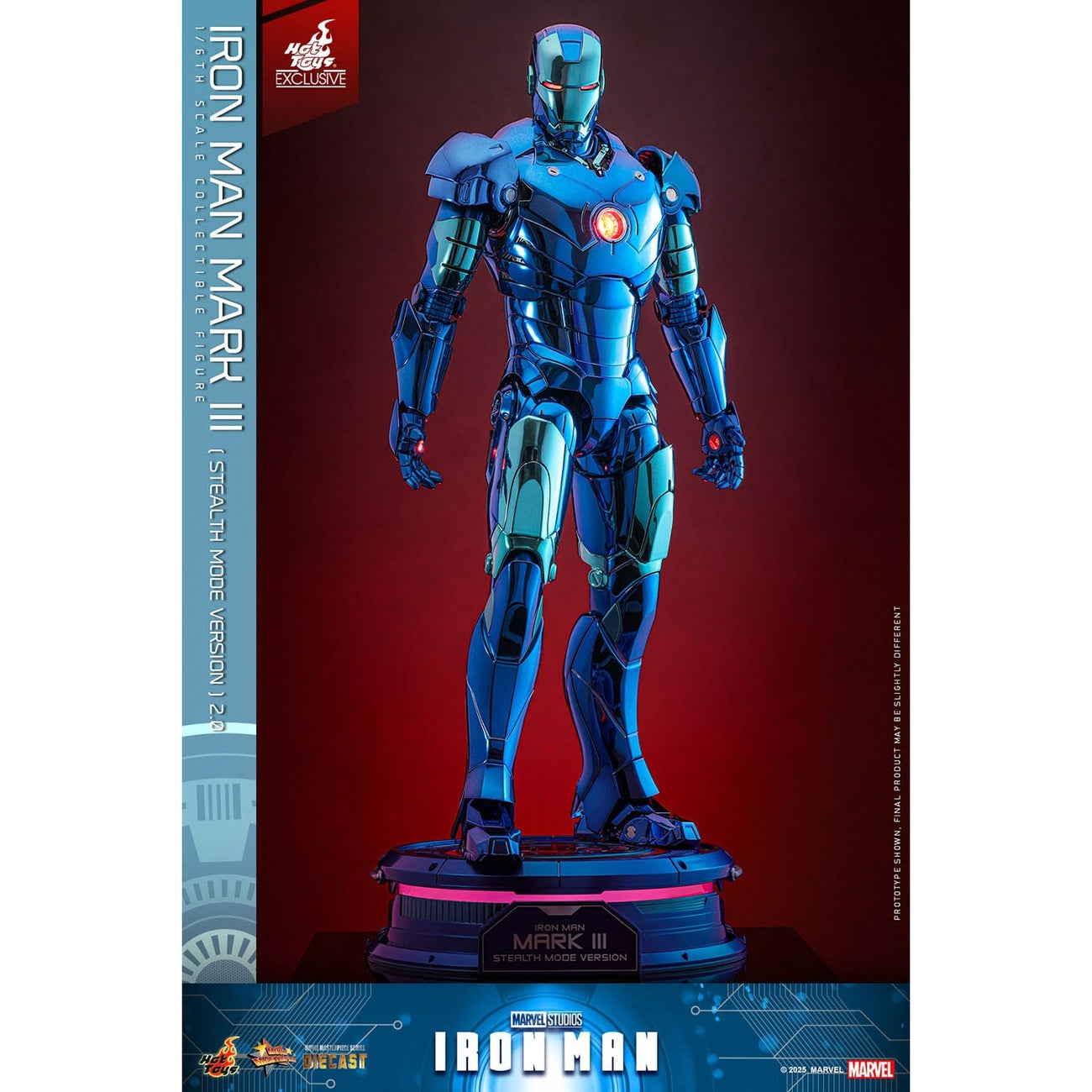 Imagen del producto Iron Man - Figura de acción Iron Man Mark III Masterpiece 1:6 Versión Stealth Mode Exclusiva