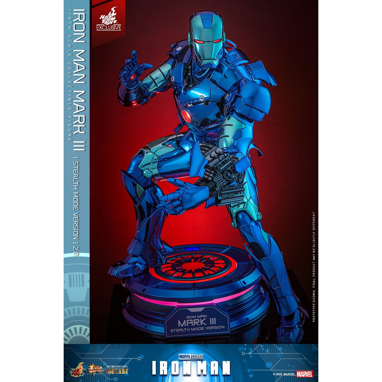 Imagen del producto Iron Man - Figura de acción Iron Man Mark III Masterpiece 1:6 Versión Stealth Mode Exclusiva