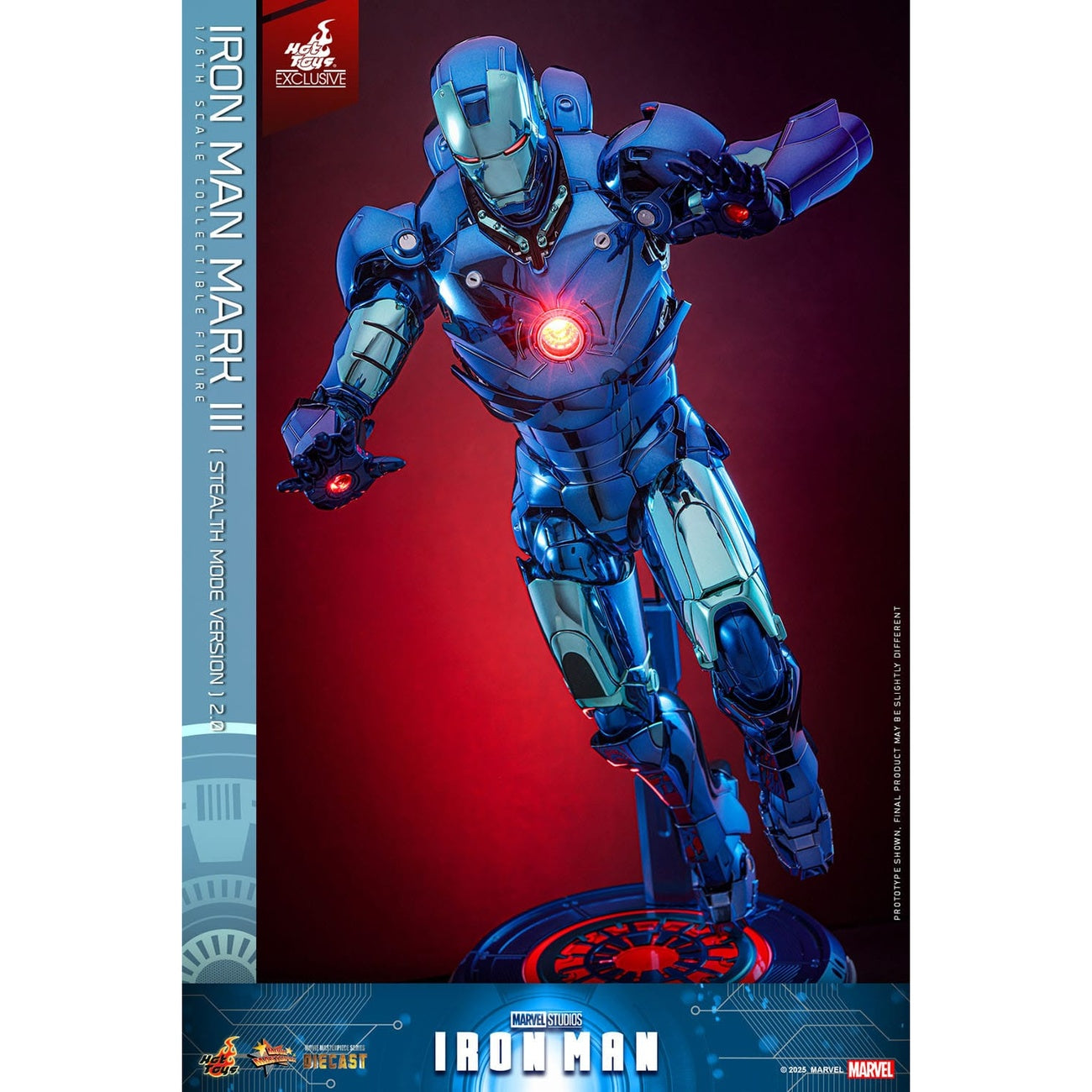 Imagen del producto Iron Man - Figura de acción Iron Man Mark III Masterpiece 1:6 Versión Stealth Mode Exclusiva