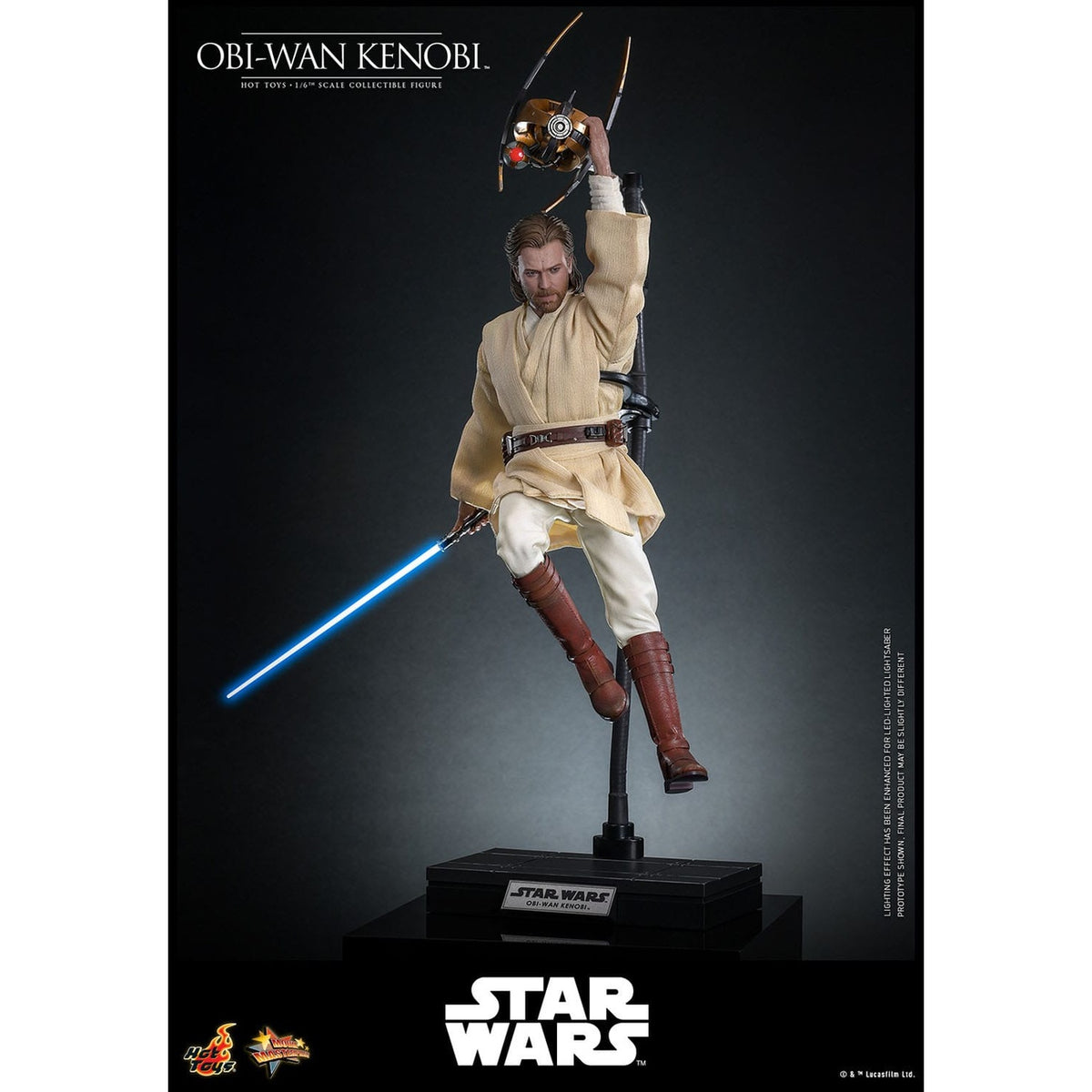 Imagen del producto Star Wars Episodio II: El ataque de los clones - Figura de acción Obi-Wan Kenobi 1:6