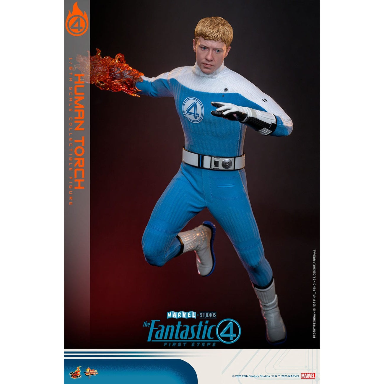 Imagen del producto Los Cuatro Fantásticos: First Steps - Figura de Acción Human Torch Masterpiece 1:6