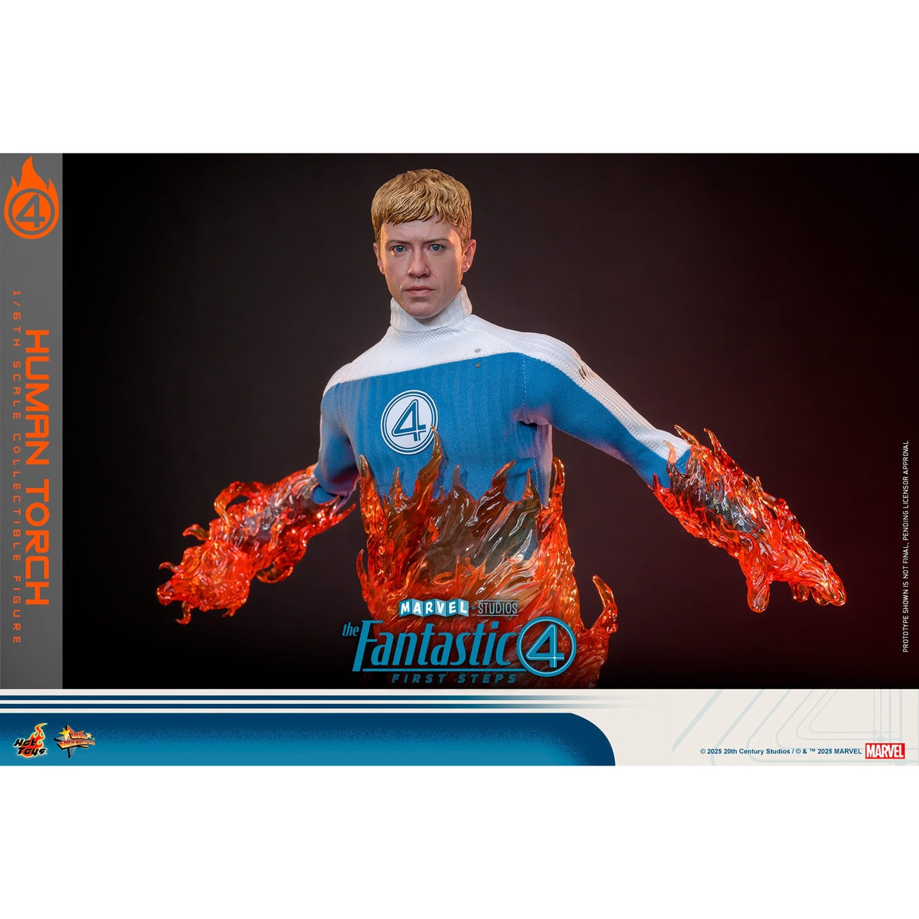 Imagen del producto Los Cuatro Fantásticos: First Steps - Figura de Acción Human Torch Masterpiece 1:6