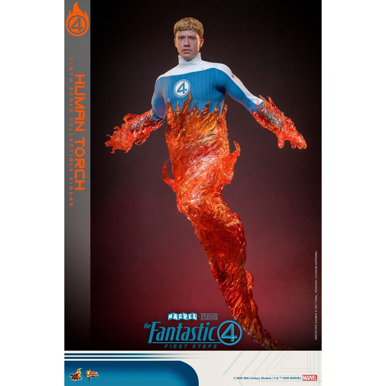 Imagen del producto Los Cuatro Fantásticos: First Steps - Figura de Acción Human Torch Masterpiece 1:6