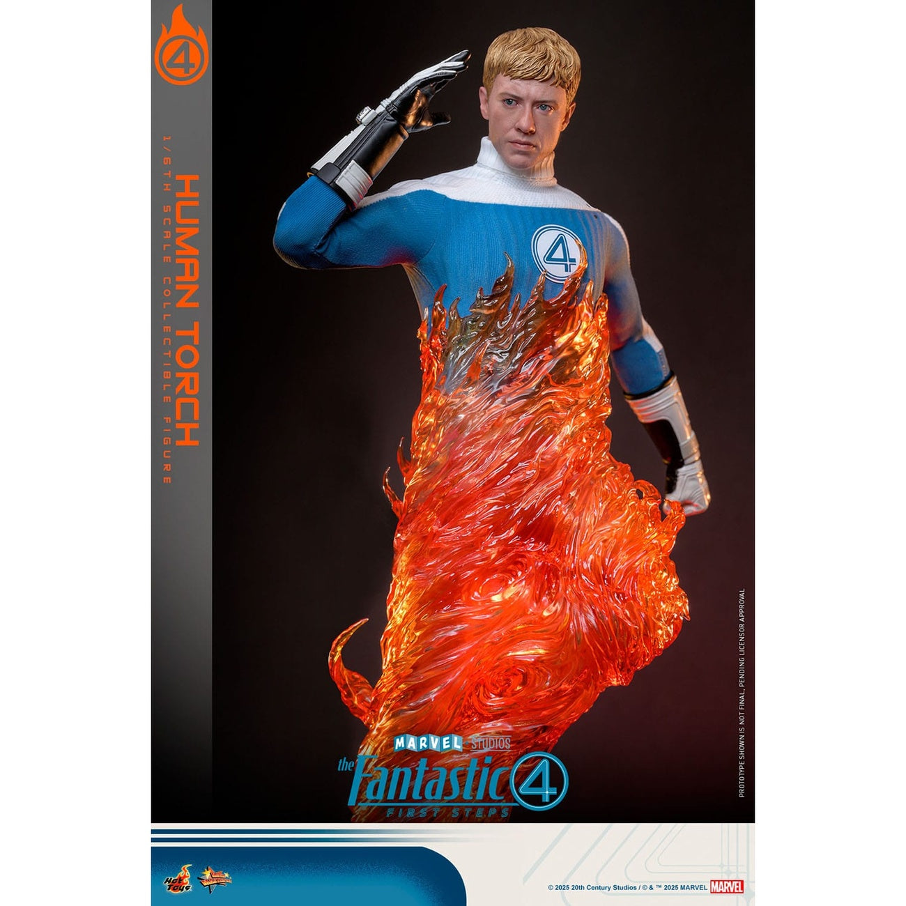 Imagen del producto Los Cuatro Fantásticos: First Steps - Figura de Acción Human Torch Masterpiece 1:6