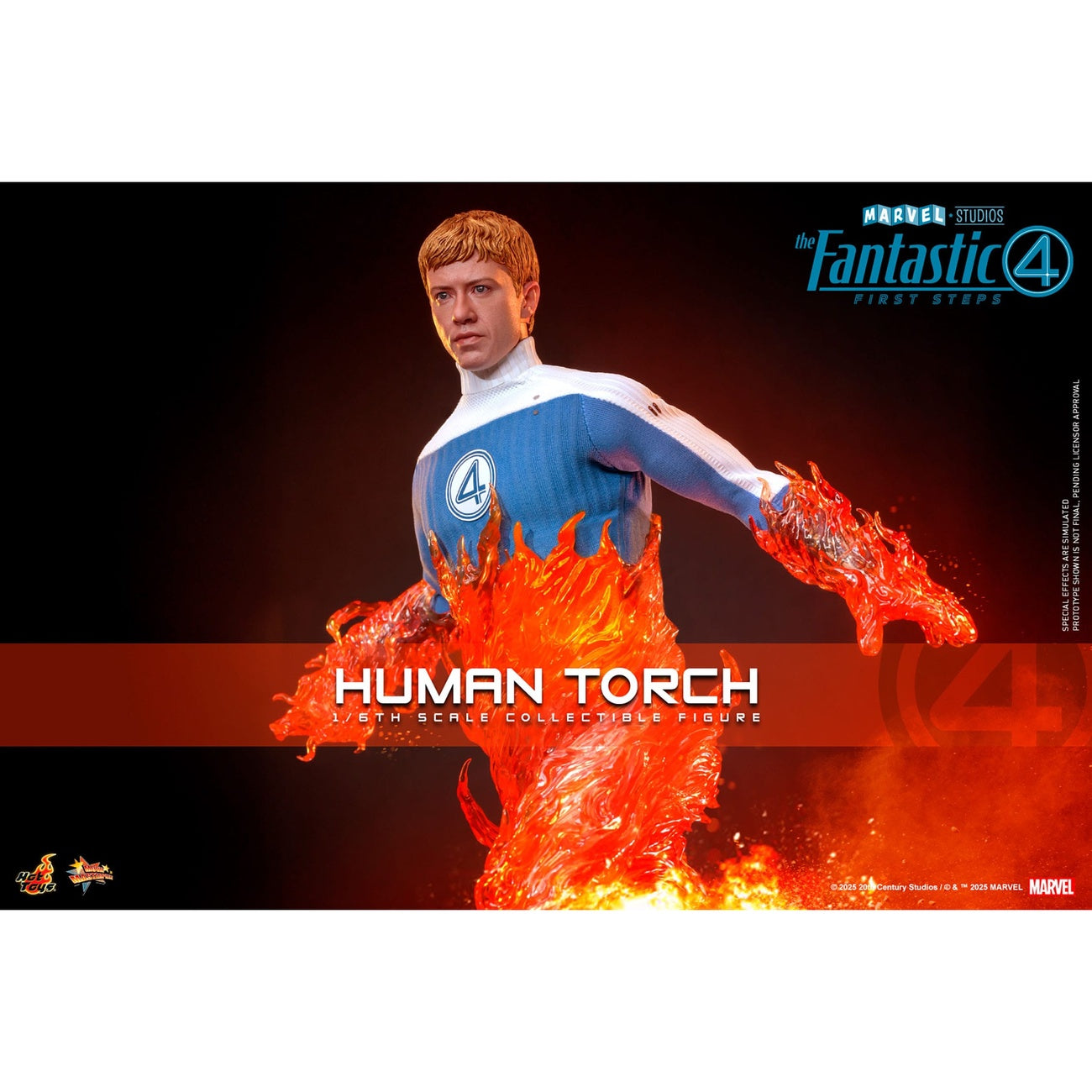 Imagen del producto Los Cuatro Fantásticos: First Steps - Figura de Acción Human Torch Masterpiece 1:6
