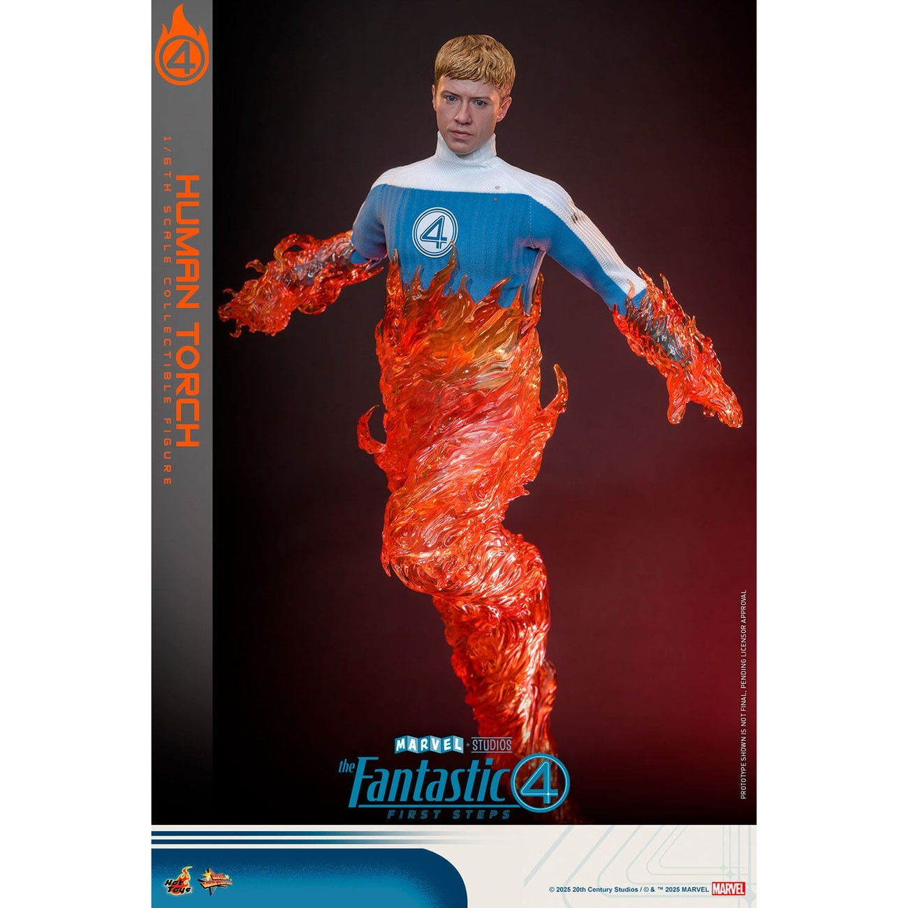 Imagen del producto Los Cuatro Fantásticos: First Steps - Figura de Acción Human Torch Masterpiece 1:6