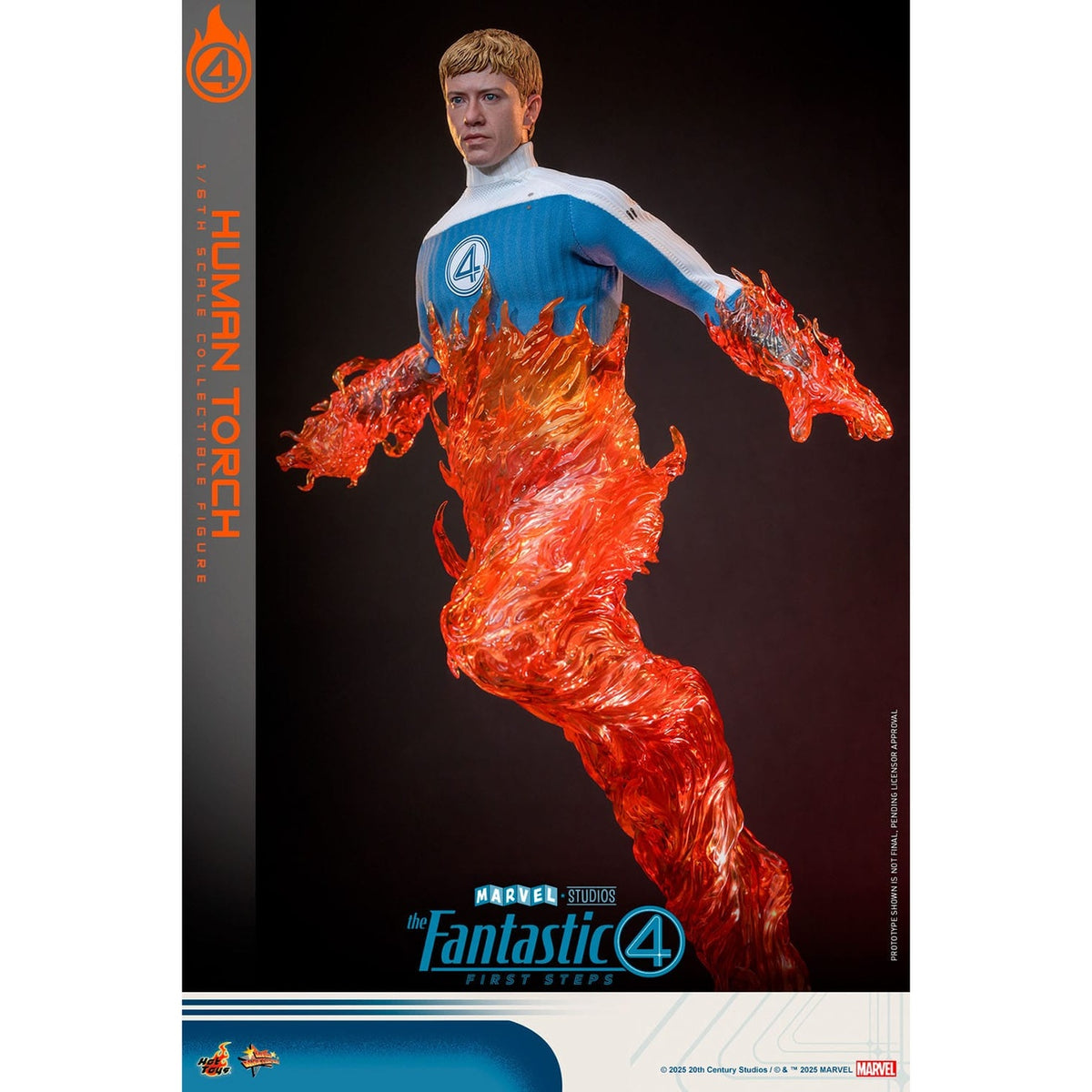 Imagen del producto Los Cuatro Fantásticos: First Steps - Figura de Acción Human Torch Masterpiece 1:6