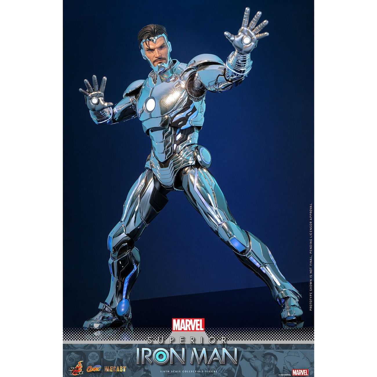 Imagen del producto Marvel Comic - Figura de acción Superior Iron Man Masterpiece 1:6