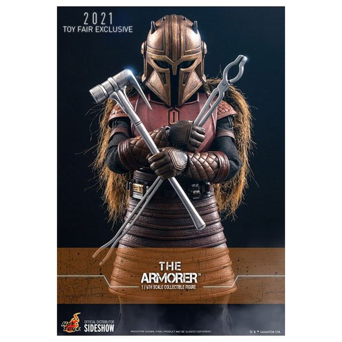 Imagen del producto Star Wars The Mandalorian - Figura de acción The Armorer 1:6 Toy Fair Exclusive 2021