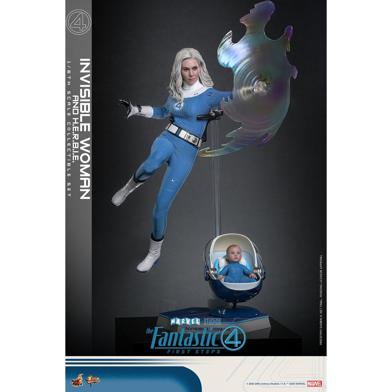 Product image The Fantastic Four - Invisible Woman & H.E.R.B.I.E. Masterpiece 1:6 Action Figure Set