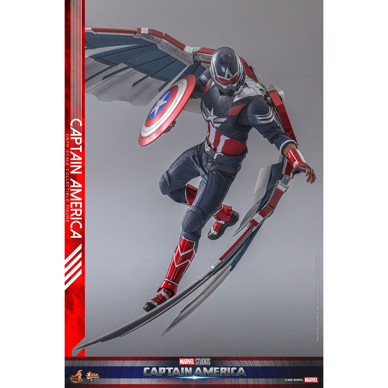 Imagen del producto Captain America: Brave New World - Figura de acción Captain America Masterpiece 1:6