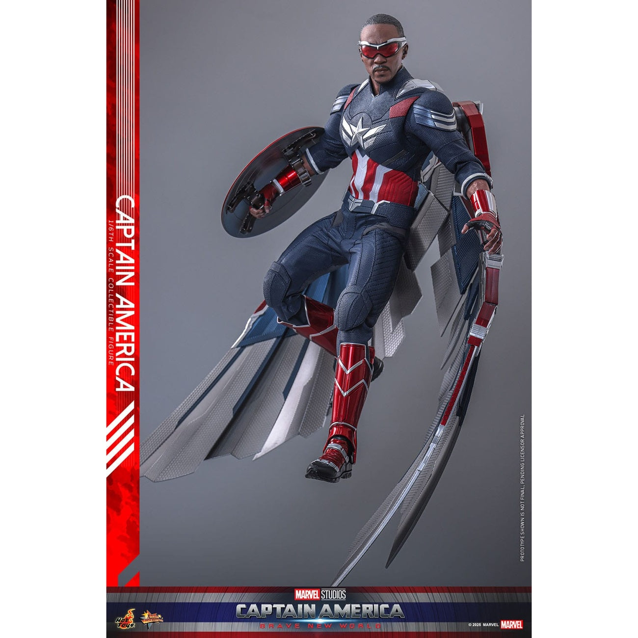 Imagen del producto Captain America: Brave New World - Figura de acción Captain America Masterpiece 1:6