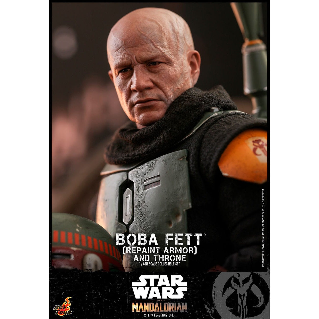 Imagen del producto Star Wars: The Mandalorian - Figura de acción de Boba Fett 1:6 Repaint Armor and Throne Edición Especial