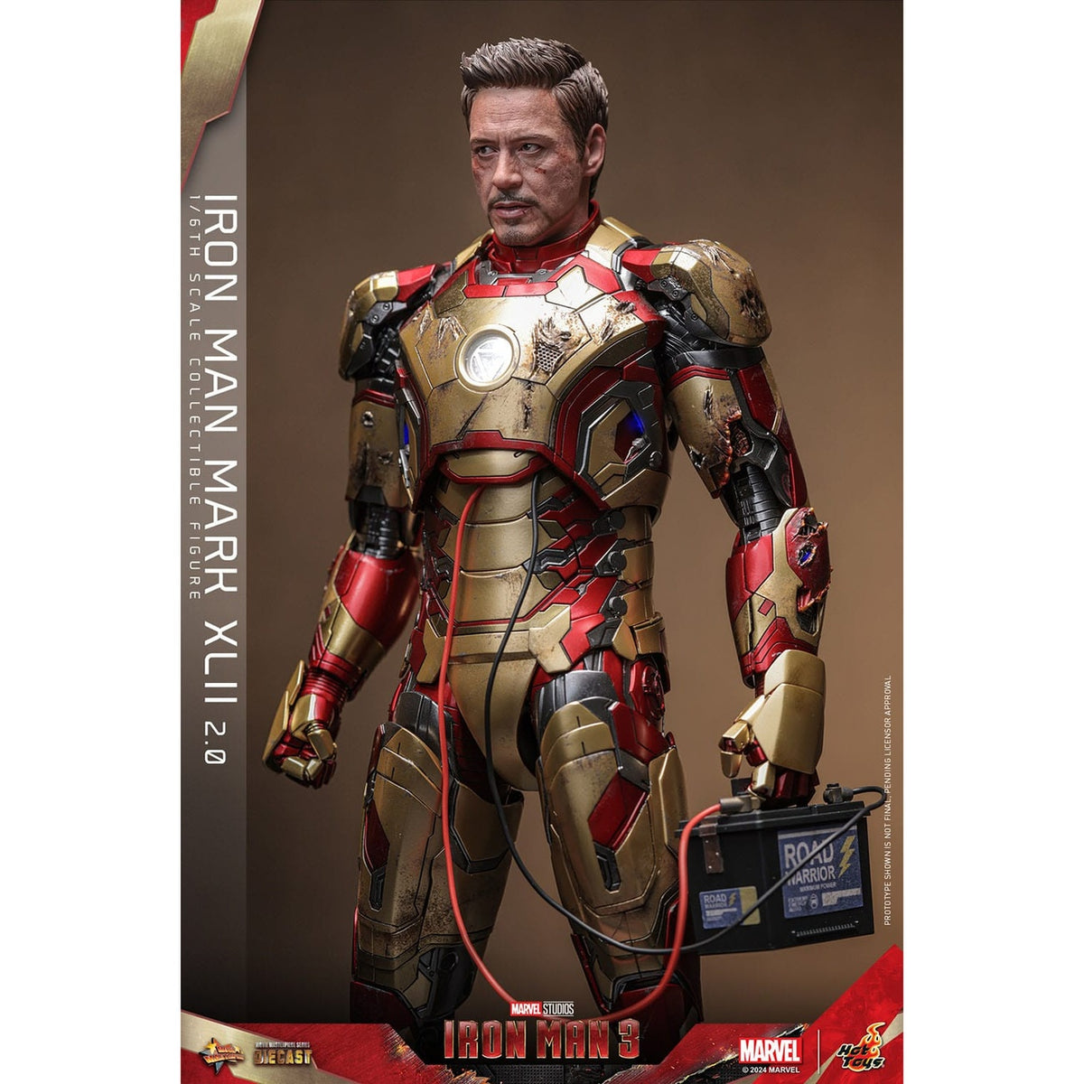 Imagen del producto Iron Man 3 - Figura de acción Diecast Masterpiece Iron Man Mark XLII 1:6 Deluxe