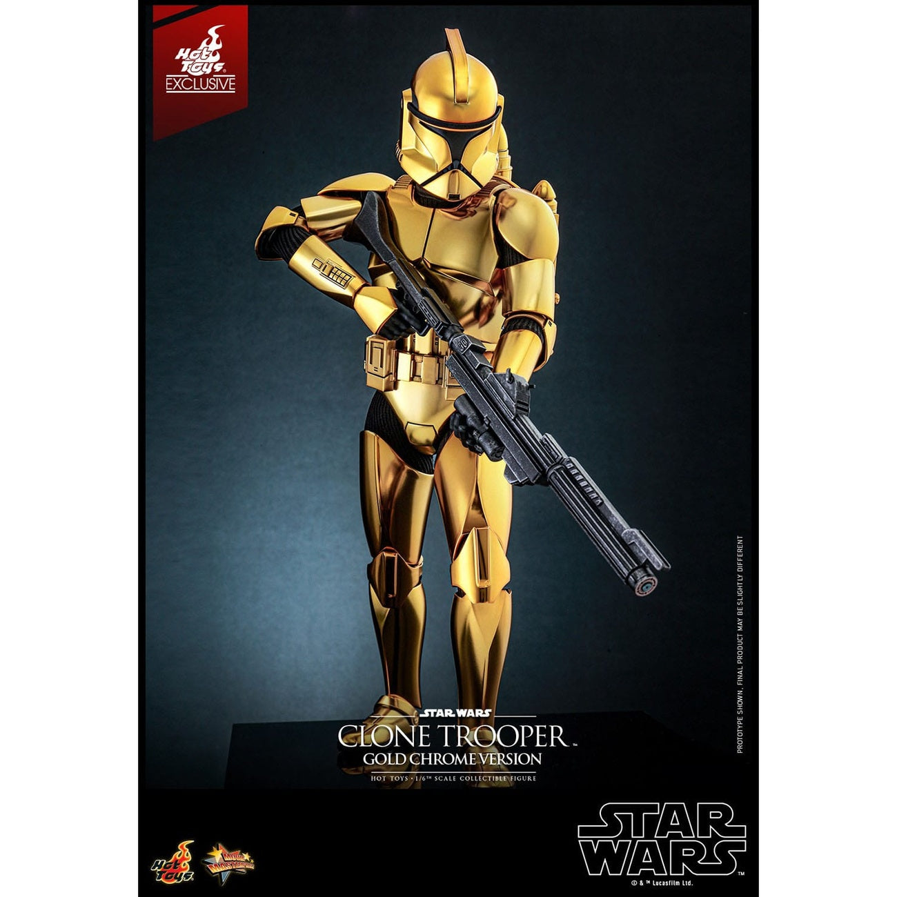 Product image Star Wars – Clone Trooper Action Figure 1:6 Gold Chrome Version Exclusive