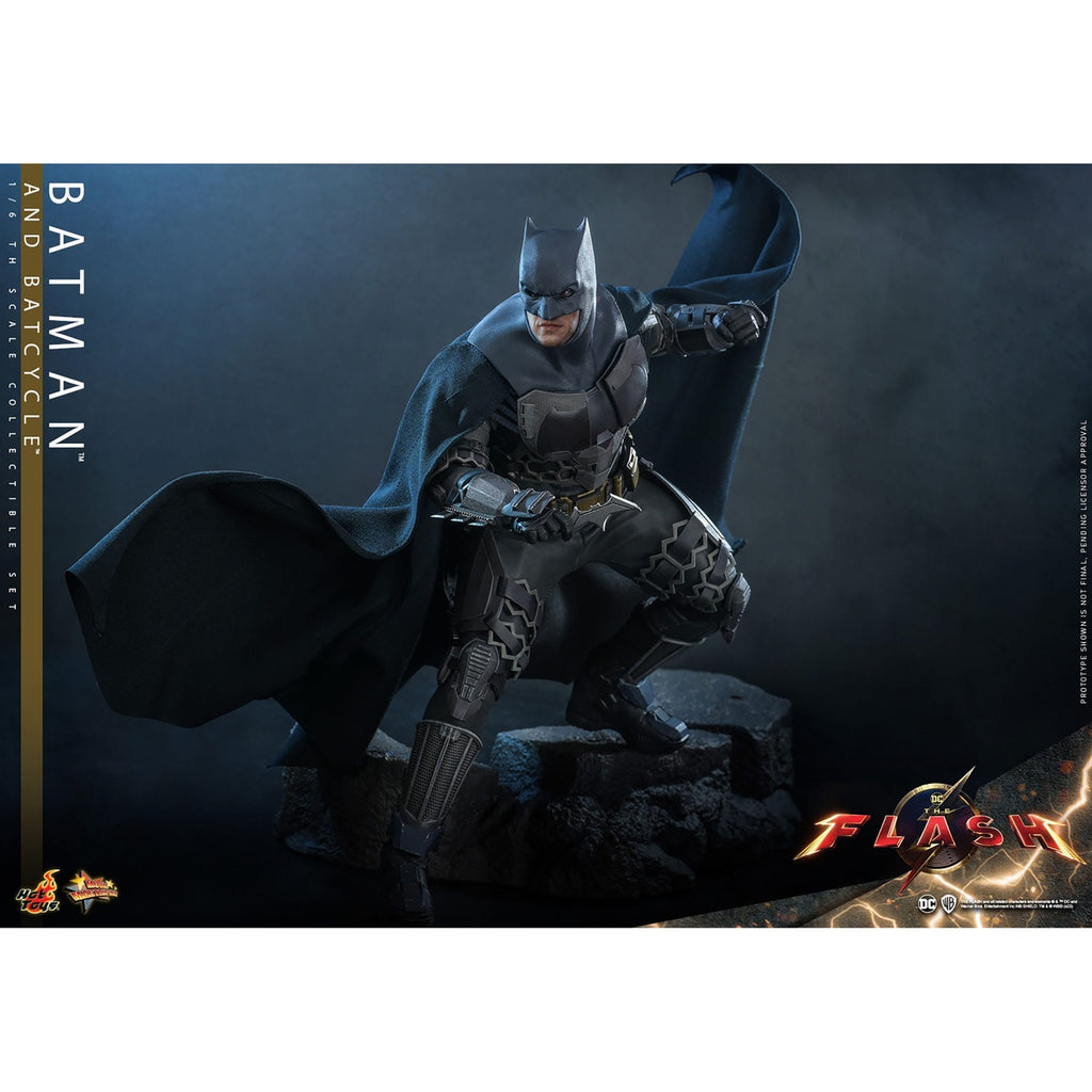 Imagen del producto The Flash – Set de figuras de acción Batman & Batcycle Masterpiece 1:6