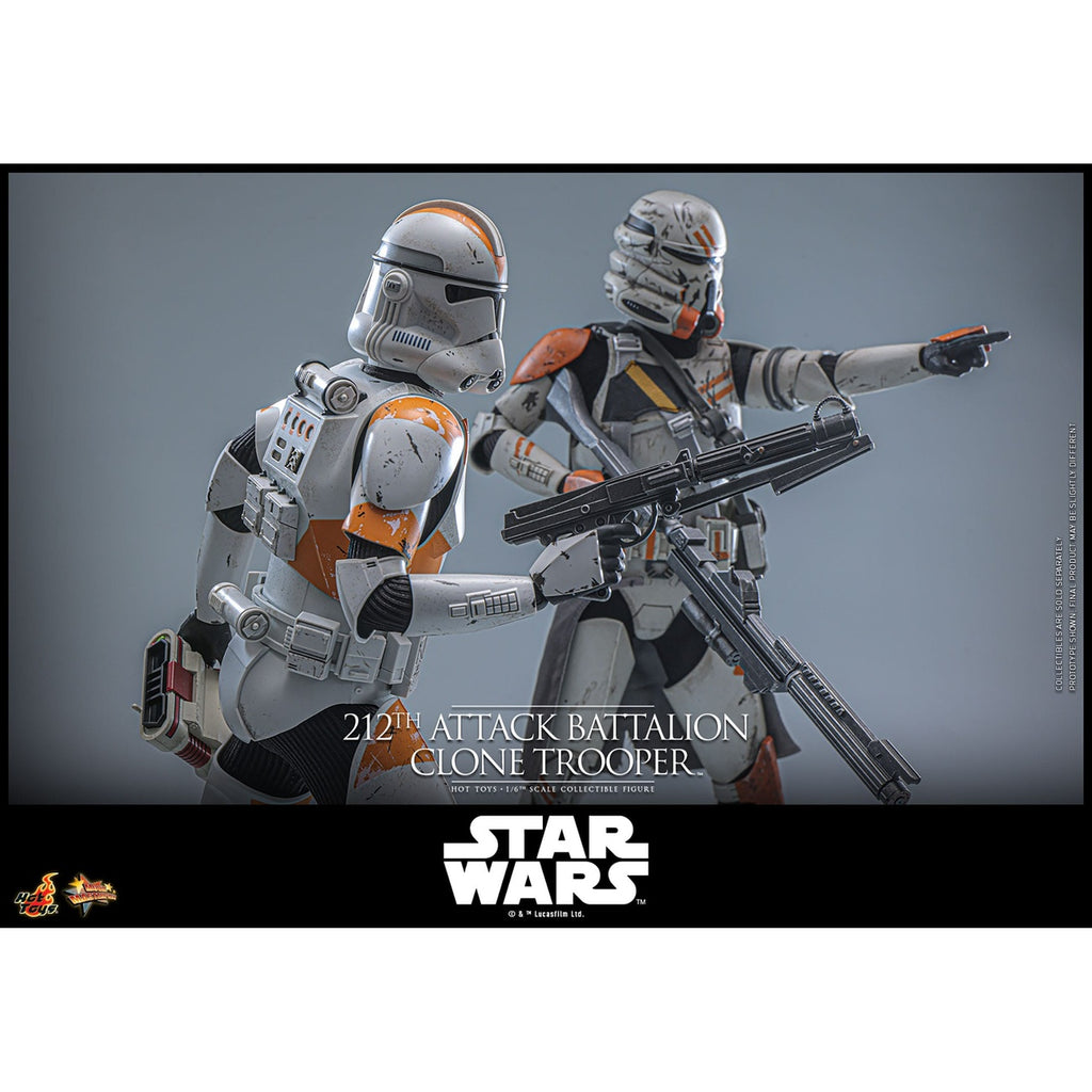Imagen del producto Star Wars: The Clone Wars - Figura de acción Clone Trooper del 212th Attack Battalion 1:6 Versión Deluxe