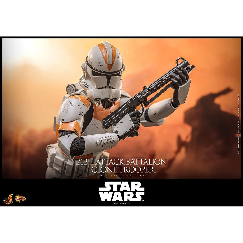 Imagen del producto Star Wars: The Clone Wars - Figura de acción Clone Trooper del 212th Attack Battalion 1:6 Versión Deluxe