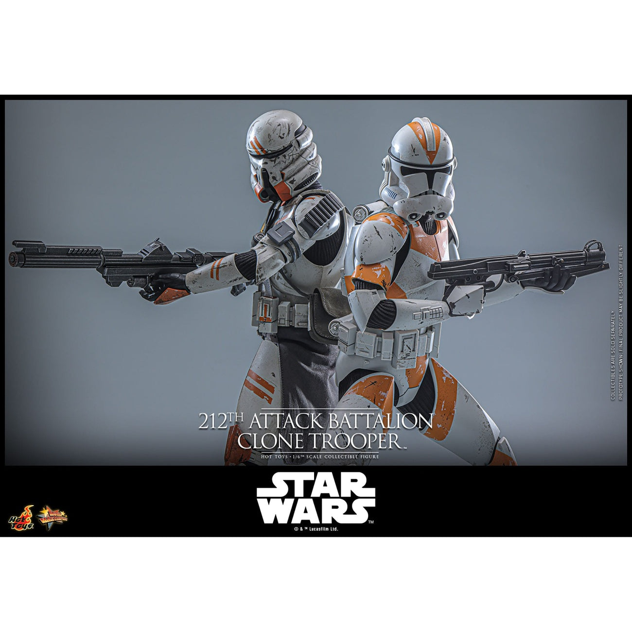 Imagen del producto Star Wars: The Clone Wars - Figura de acción Clone Trooper del 212th Attack Battalion 1:6 Versión Deluxe