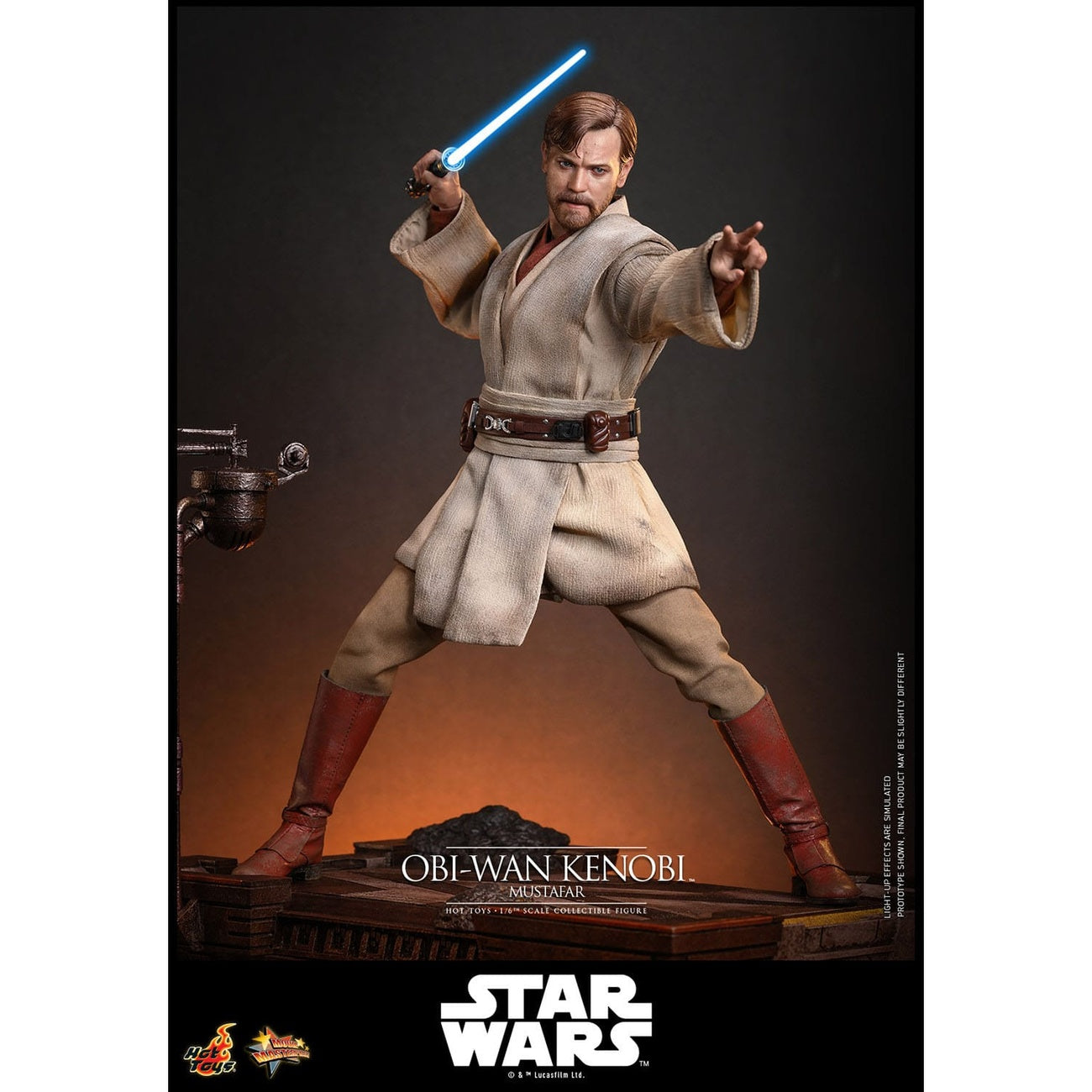 Imagen del producto Star Wars Episodio III: La venganza de los Sith – Obi-Wan Kenobi (Mustafar) figura de acción Masterpiece 1:6