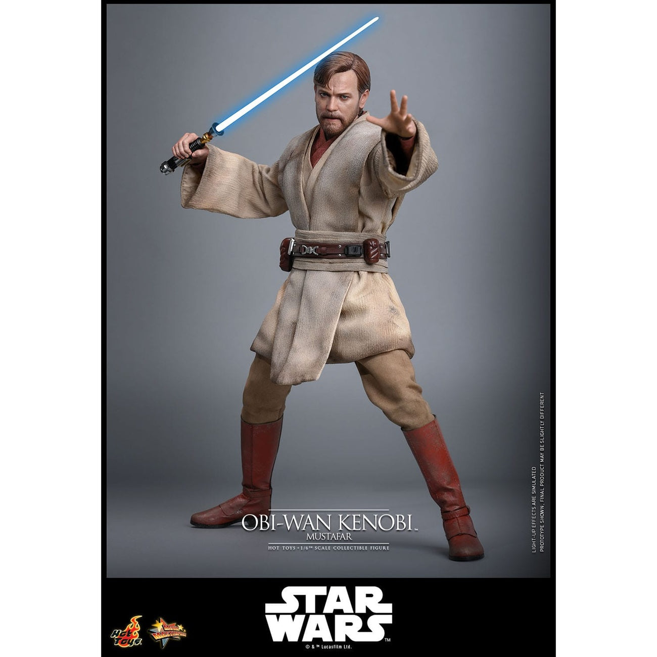 Imagen del producto Star Wars Episodio III: La venganza de los Sith – Obi-Wan Kenobi (Mustafar) figura de acción Masterpiece 1:6