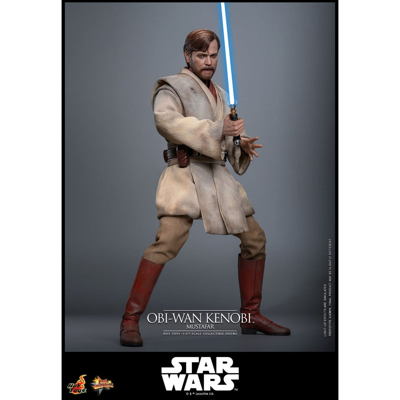Imagen del producto Star Wars Episodio III: La venganza de los Sith – Obi-Wan Kenobi (Mustafar) figura de acción Masterpiece 1:6