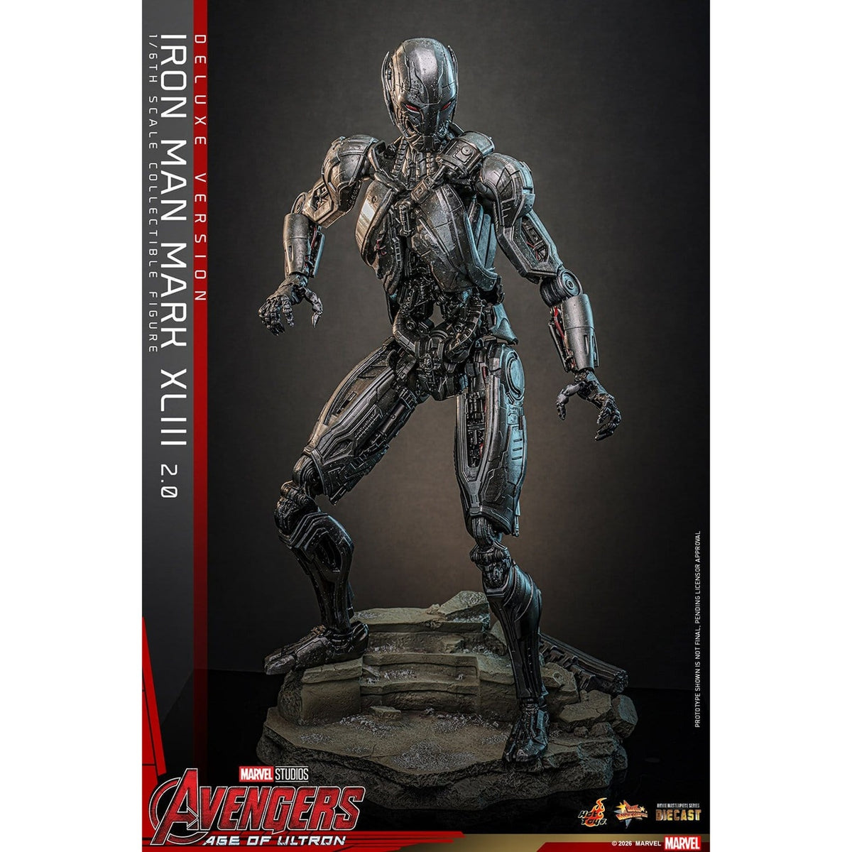 Imagen del producto Vengadores: La Era de Ultrón - Iron Man Mark XLIII figura de acción Masterpiece 1:6 Versión Deluxe