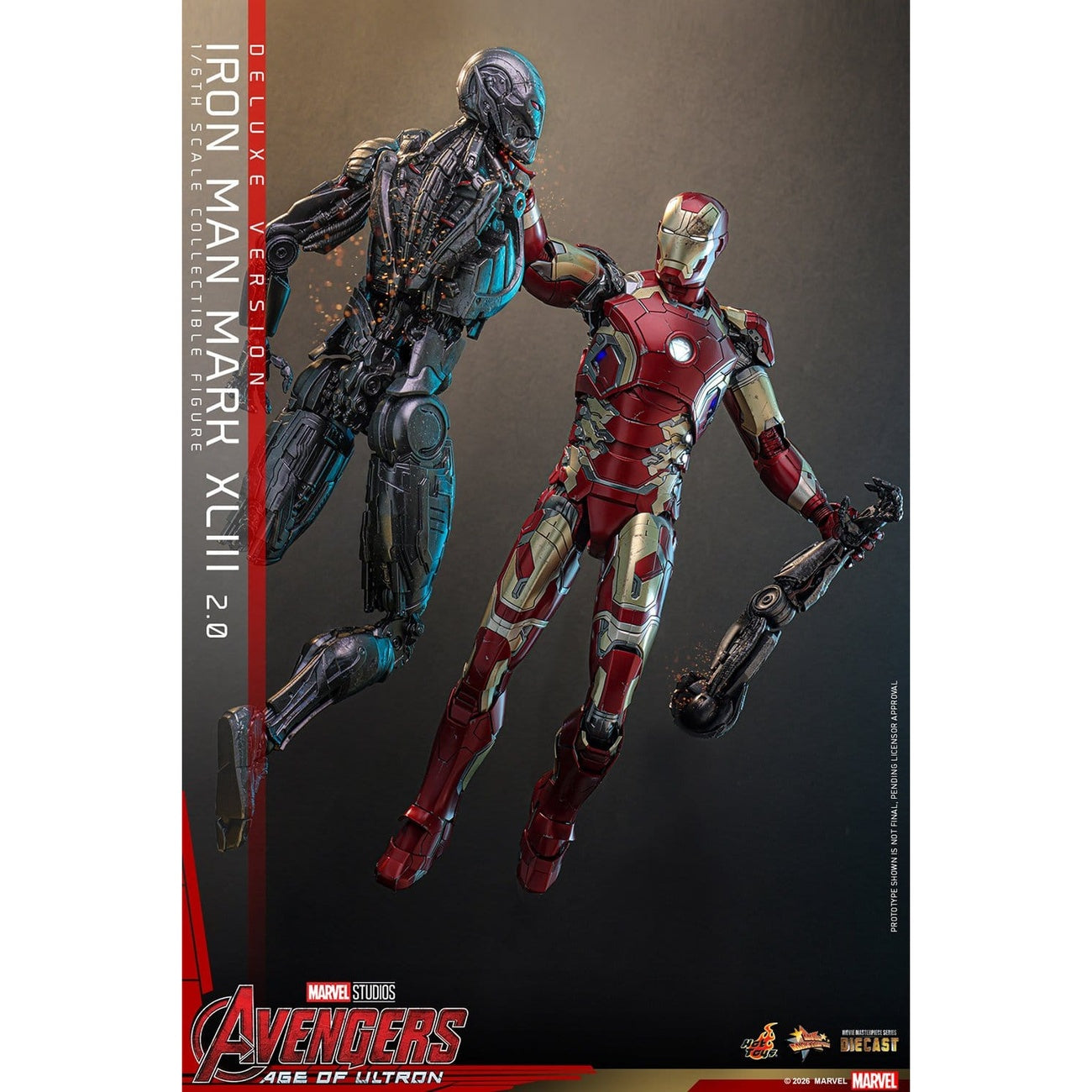 Imagen del producto Vengadores: La Era de Ultrón - Iron Man Mark XLIII figura de acción Masterpiece 1:6 Versión Deluxe