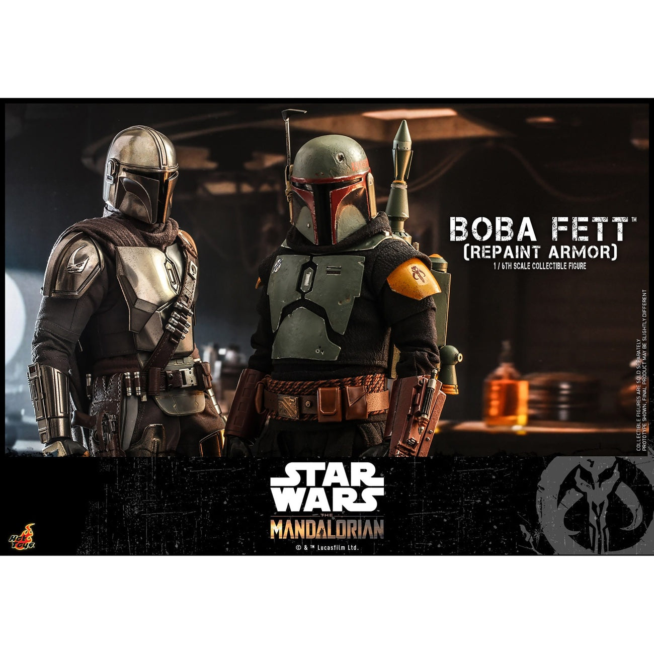Imagen del producto Star Wars: The Mandalorian – Figura de acción de Boba Fett 1:6 Repaint Armor Edición Especial