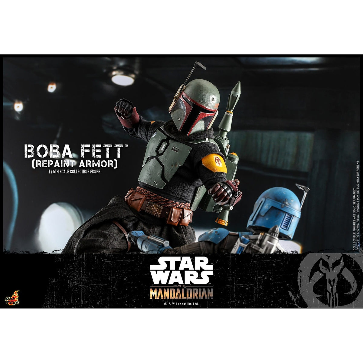 Imagen del producto Star Wars: The Mandalorian – Figura de acción de Boba Fett 1:6 Repaint Armor Edición Especial