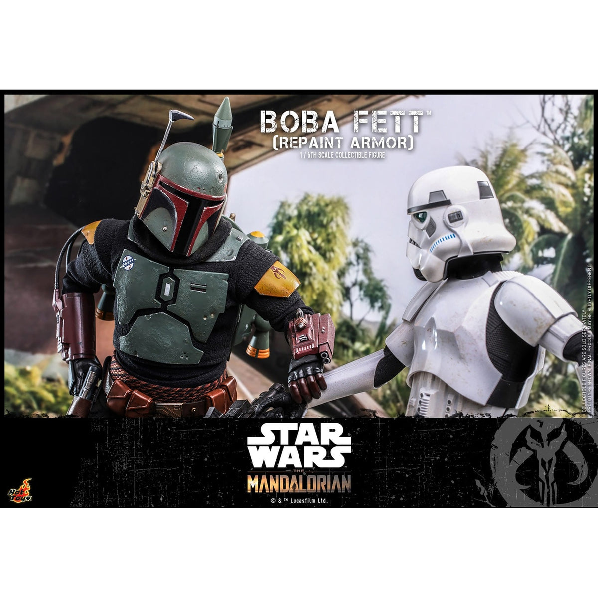 Imagen del producto Star Wars: The Mandalorian – Figura de acción de Boba Fett 1:6 Repaint Armor Edición Especial