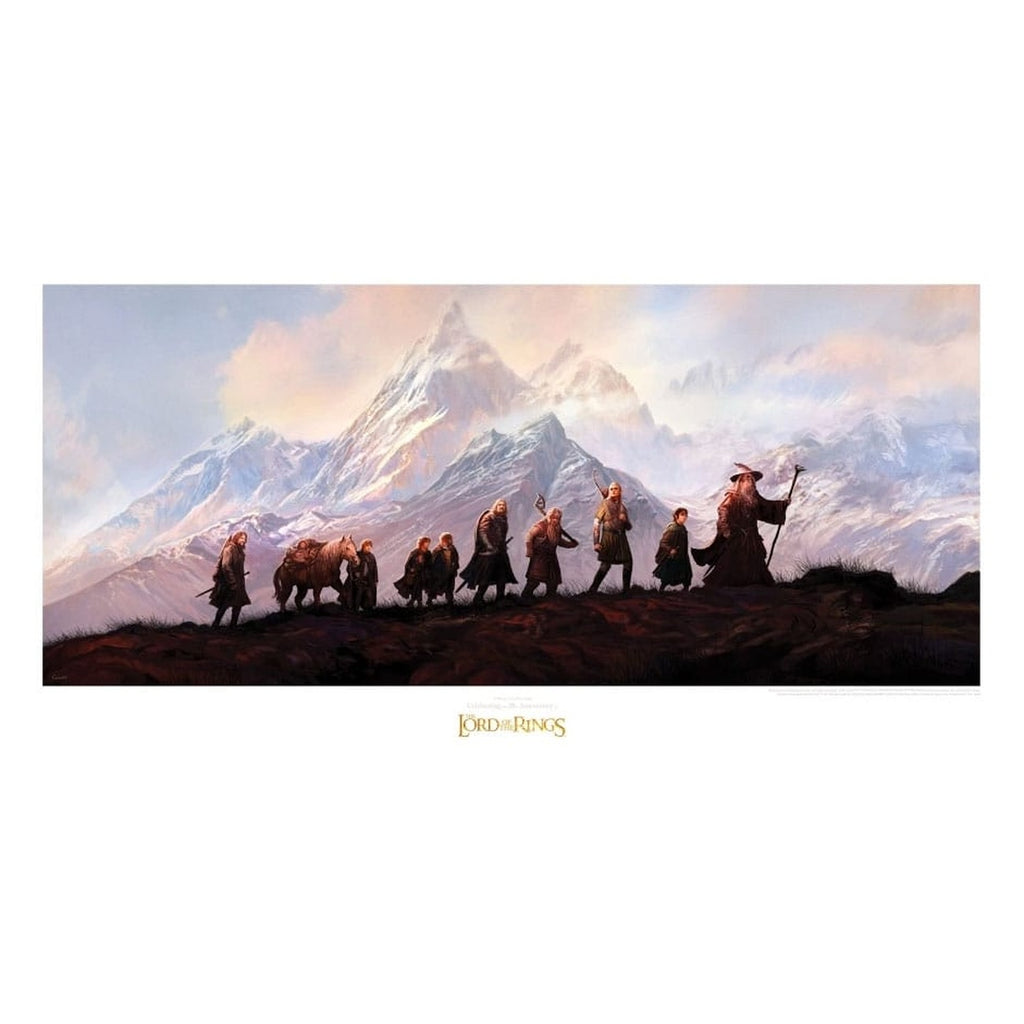 Imagen del producto El Señor de los Anillos - Lámina artística La Comunidad del Anillo 20th Anniversary