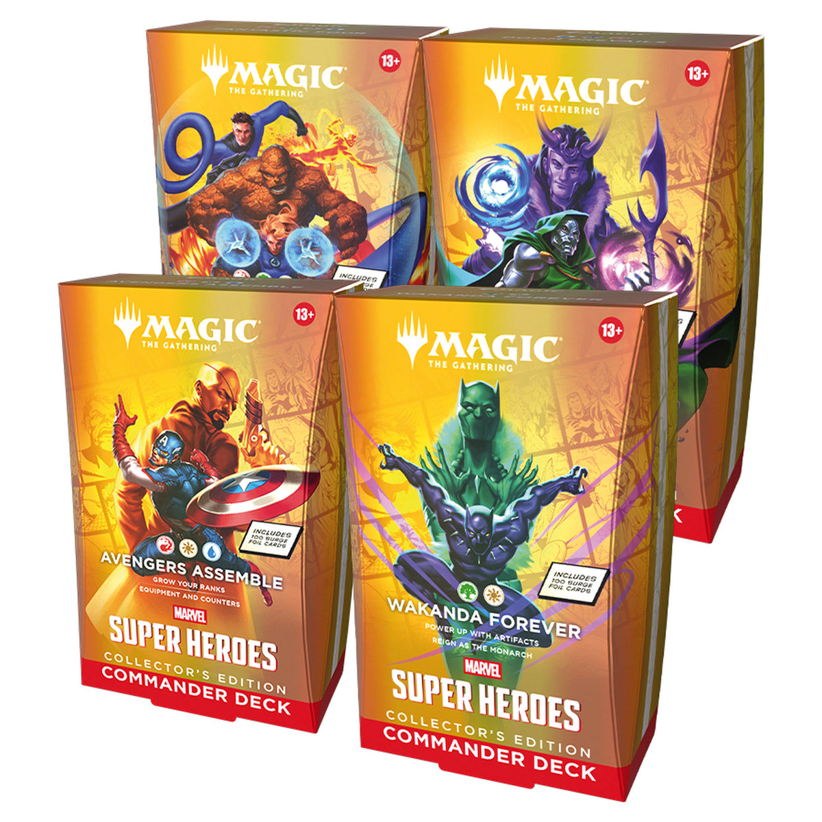 Imagen del producto Marvel Super Heroes Commander Decks Collector's Edition Versión inglesa - Magic: The Gathering