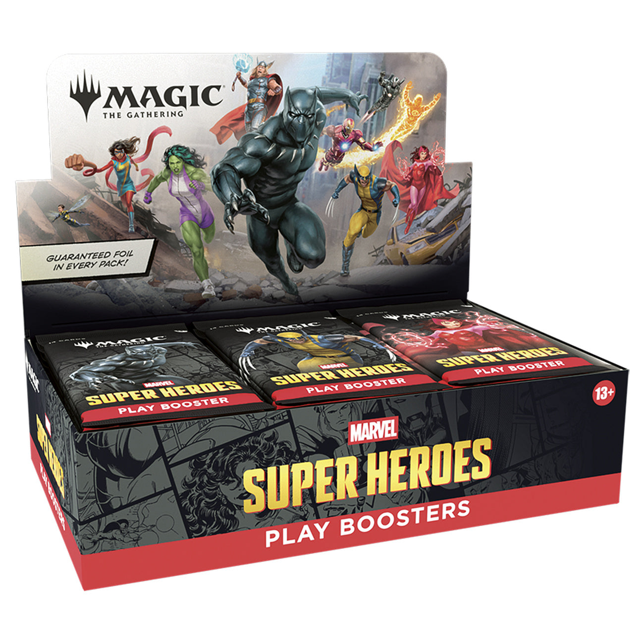 Imagen del producto Marvel Super Heroes Play Booster Versión inglesa – Display de Magic: The Gathering