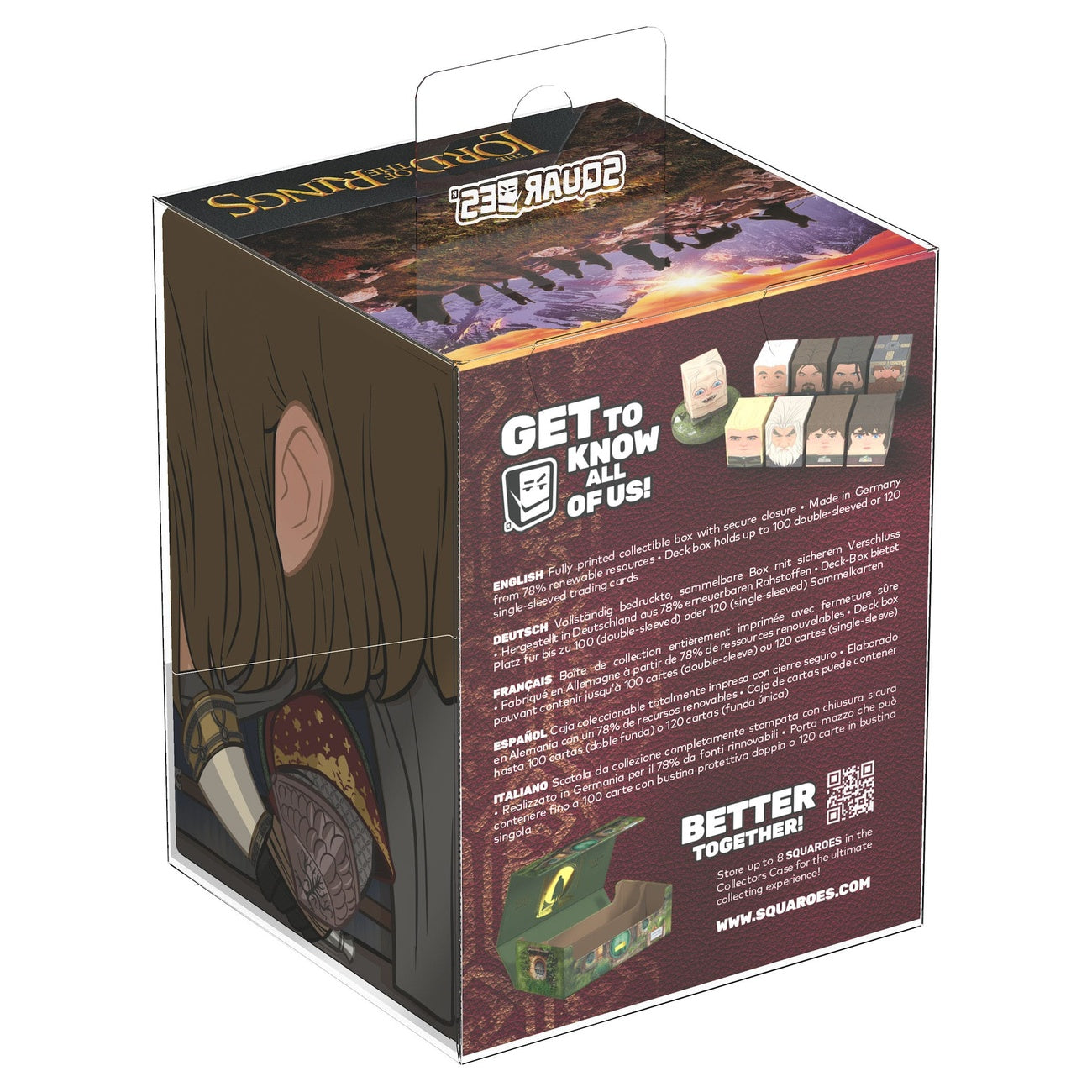 Imagen del producto Caja para cartas coleccionables Boromir Ultimate Guard - El Señor de los Anillos