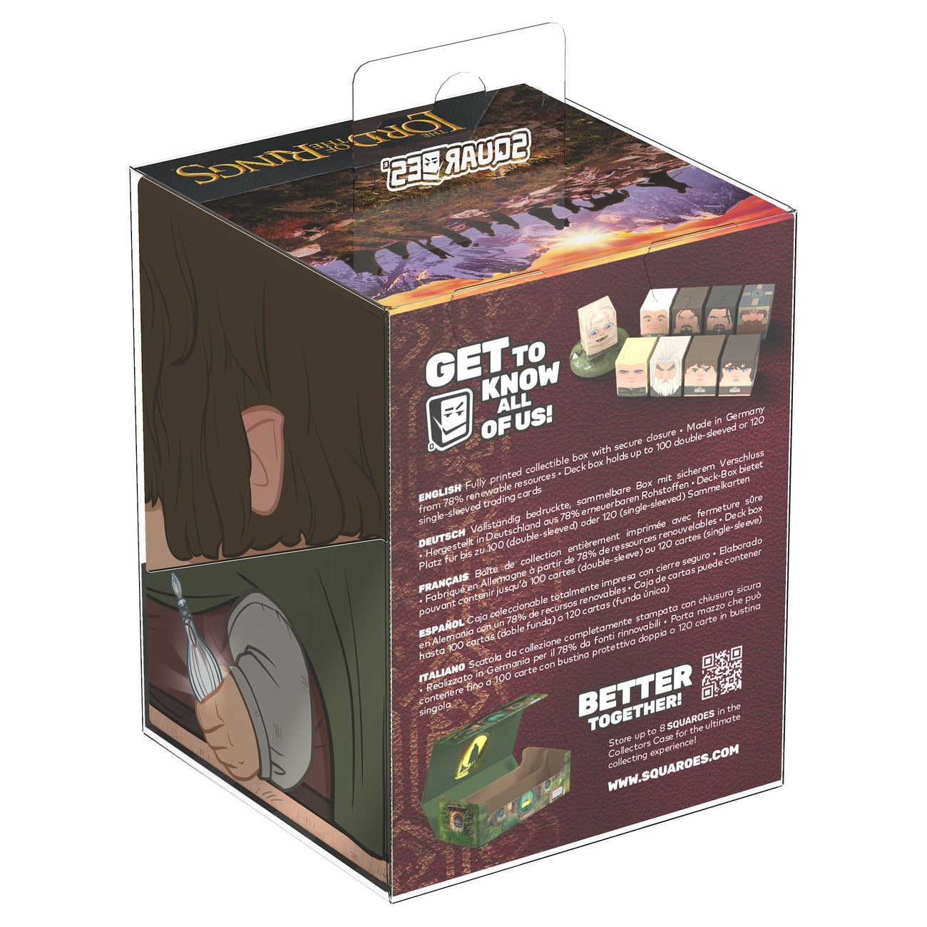 Imagen del producto Caja de cartas coleccionables Frodo Ultimate Guard - El Señor de los Anillos