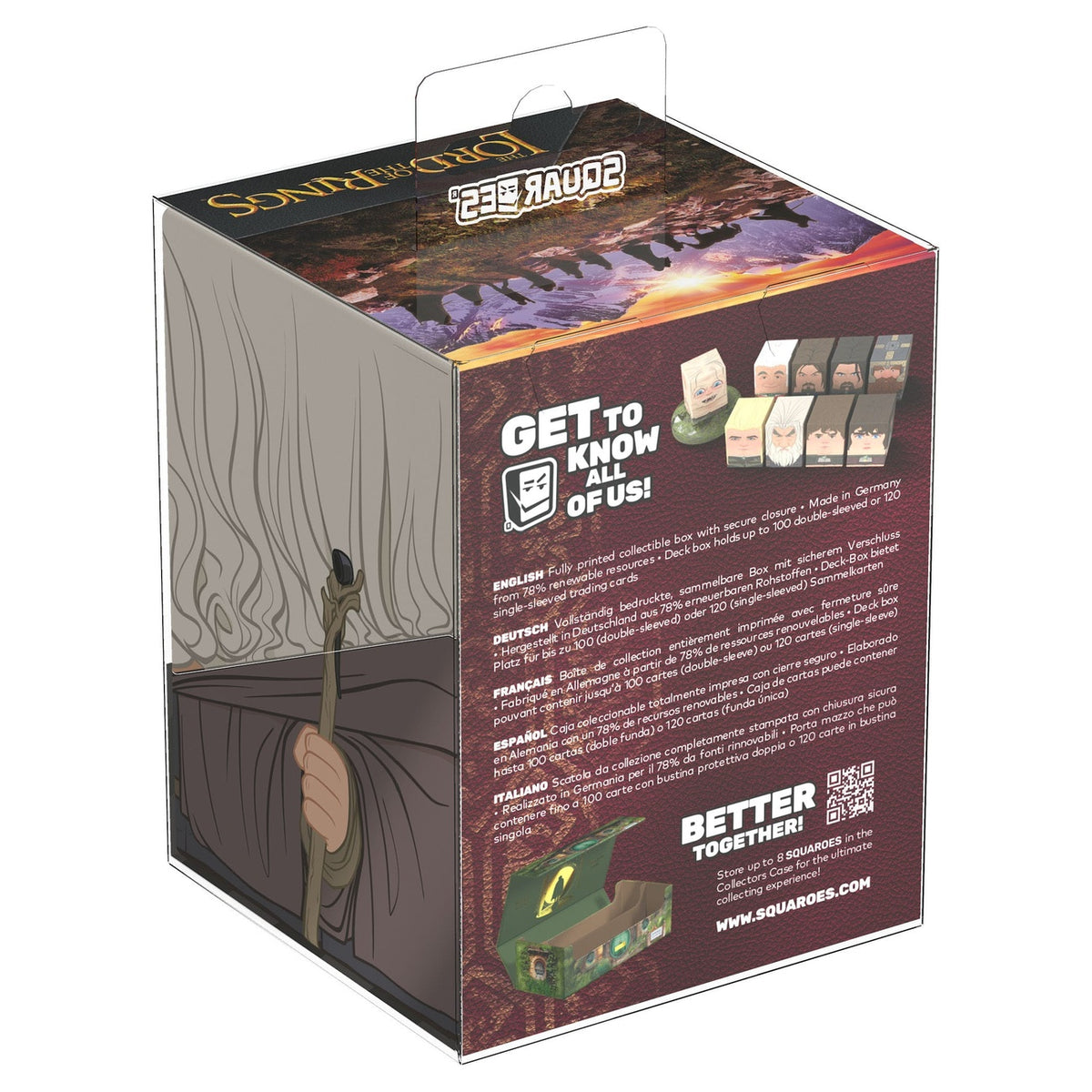 Imagen del producto Gandalf el Gris Caja para cartas coleccionables Ultimate Guard - El Señor de los Anillos