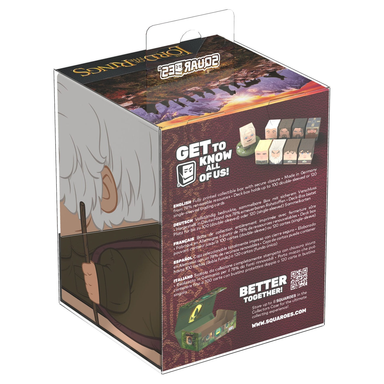 Imagen del producto Caja para cartas coleccionables Bilbo Bolsón Ultimate Guard - El Señor de los Anillos