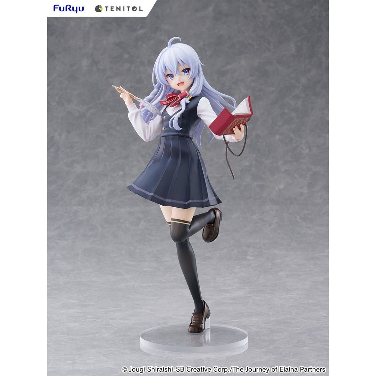 Imagen del producto Wandering Witch: The Journey of Elaina figura alta de PVC Tenitol Elaina uniforme escolar Ver. 29 cm